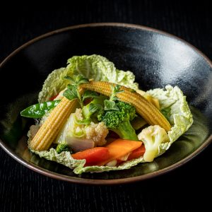 Blue garden stir fry